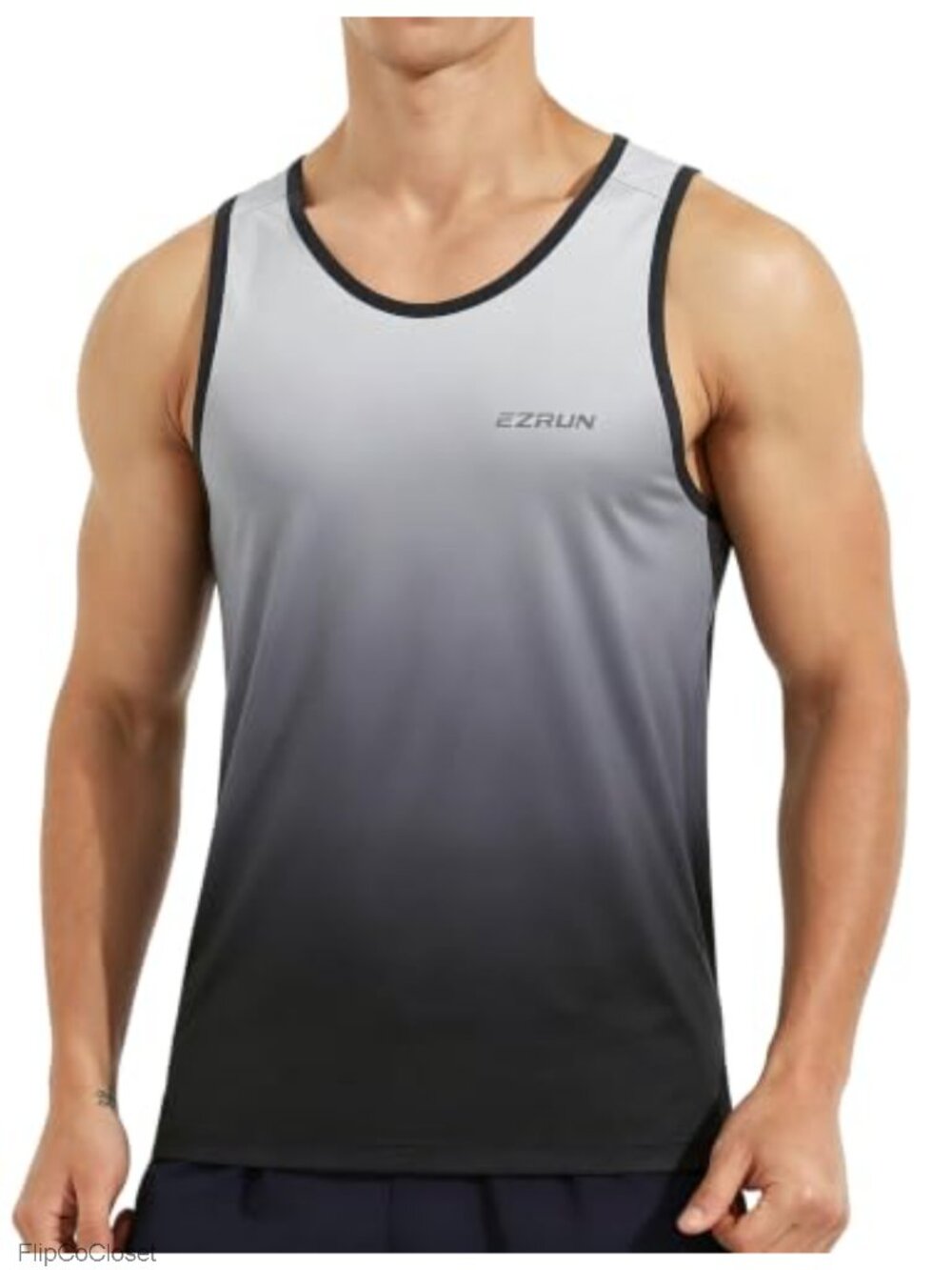 Men's Quick Dry Tank Top UPF 50+ Workout Shirt Gym Running Sleeveless